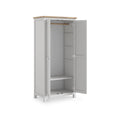 Farrow Grey Double Full Hanging Wardrobe from Roseland Furniture