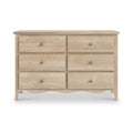Celine Oak 6 Drawer Chest