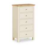 Farrow Cream XL 5 Drawer Tallboy Chest for bedroom