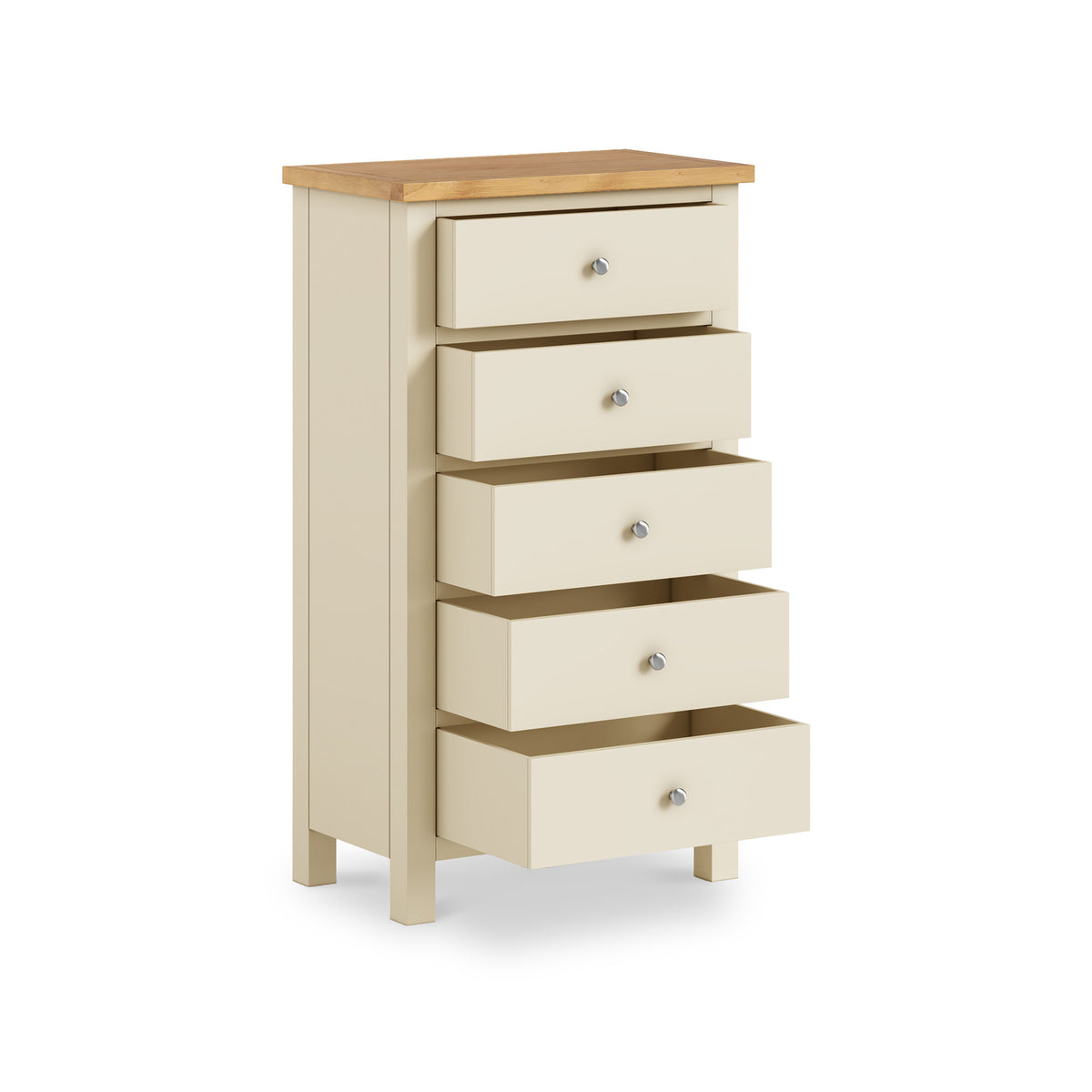 Farrow Cream XL 5 Drawer Tallboy Chest of drawers