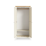 Farrow Cream Double Full Hanging Wardrobe from Roseland Furniture