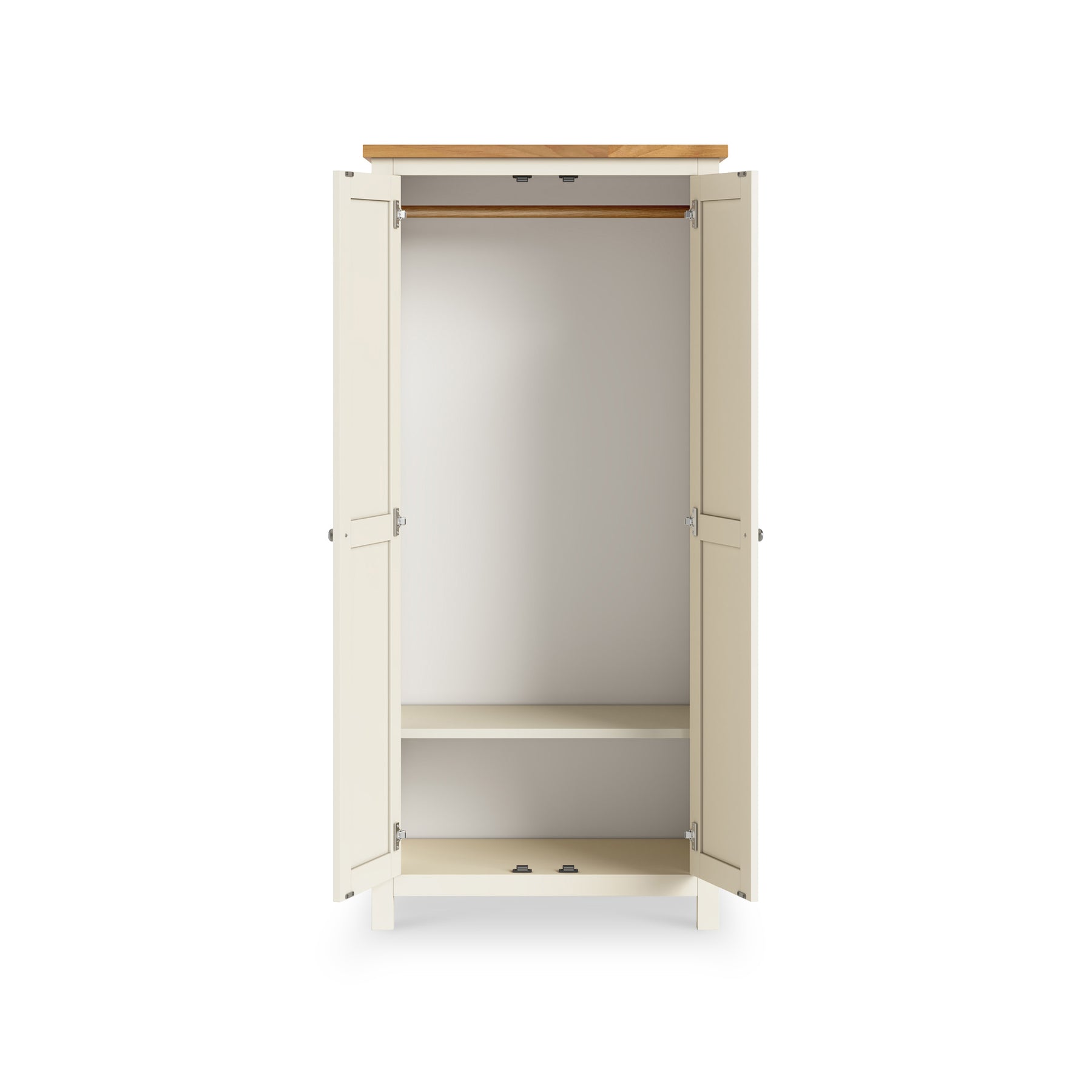 Farrow Cream Double Full Hanging Wardrobe from Roseland Furniture