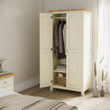 Farrow Cream Double Full Hanging Wardrobe from Roseland Furniture