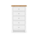 Farrow White XL 5 Drawer Tallboy Chest