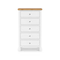 Farrow White XL 5 Drawer Tallboy Chest