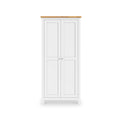 Farrow White Double Full Hanging Wardrobe from Roseland Furniture