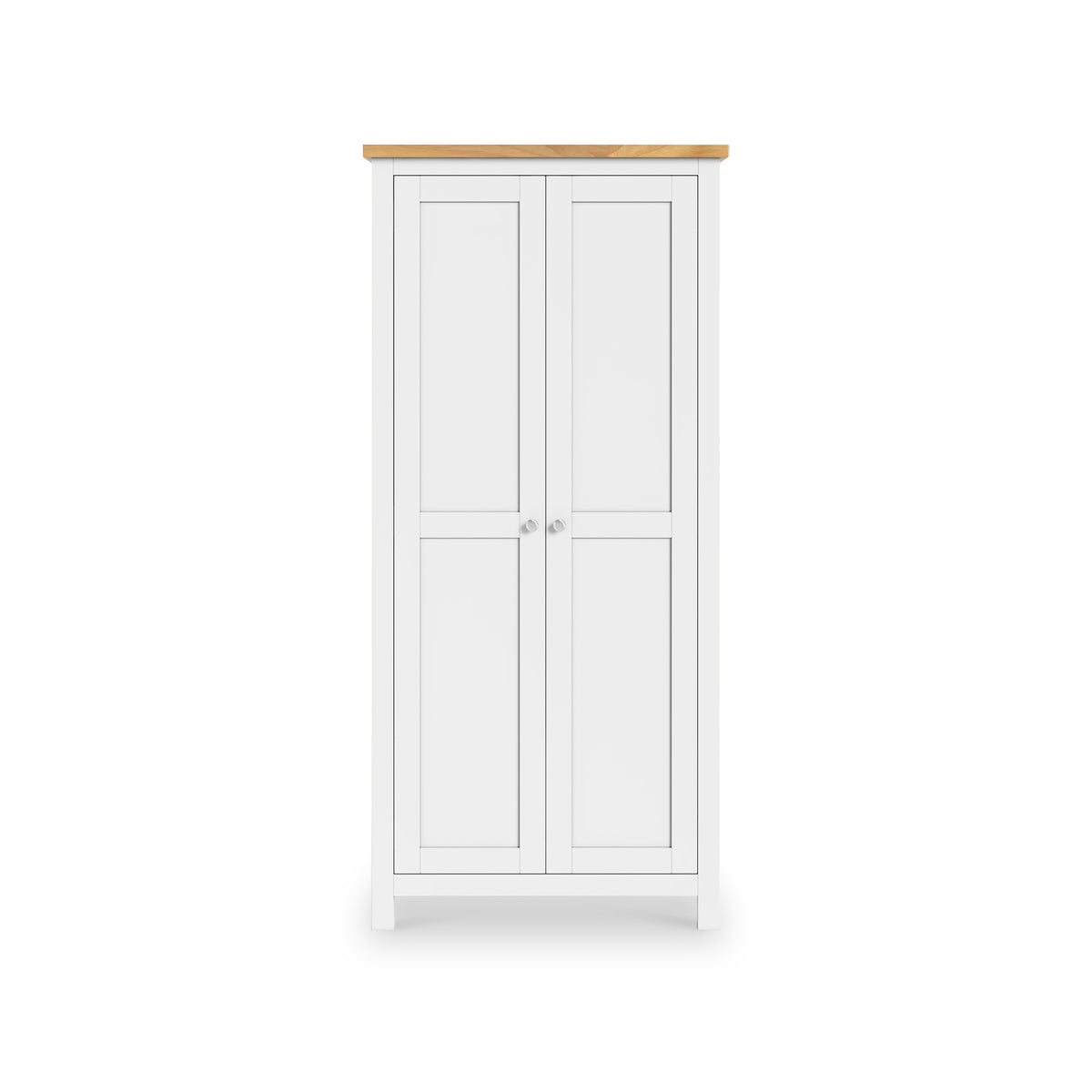 Farrow White Double Full Hanging Wardrobe from Roseland Furniture