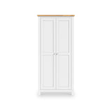 Farrow White Double Full Hanging Wardrobe from Roseland Furniture