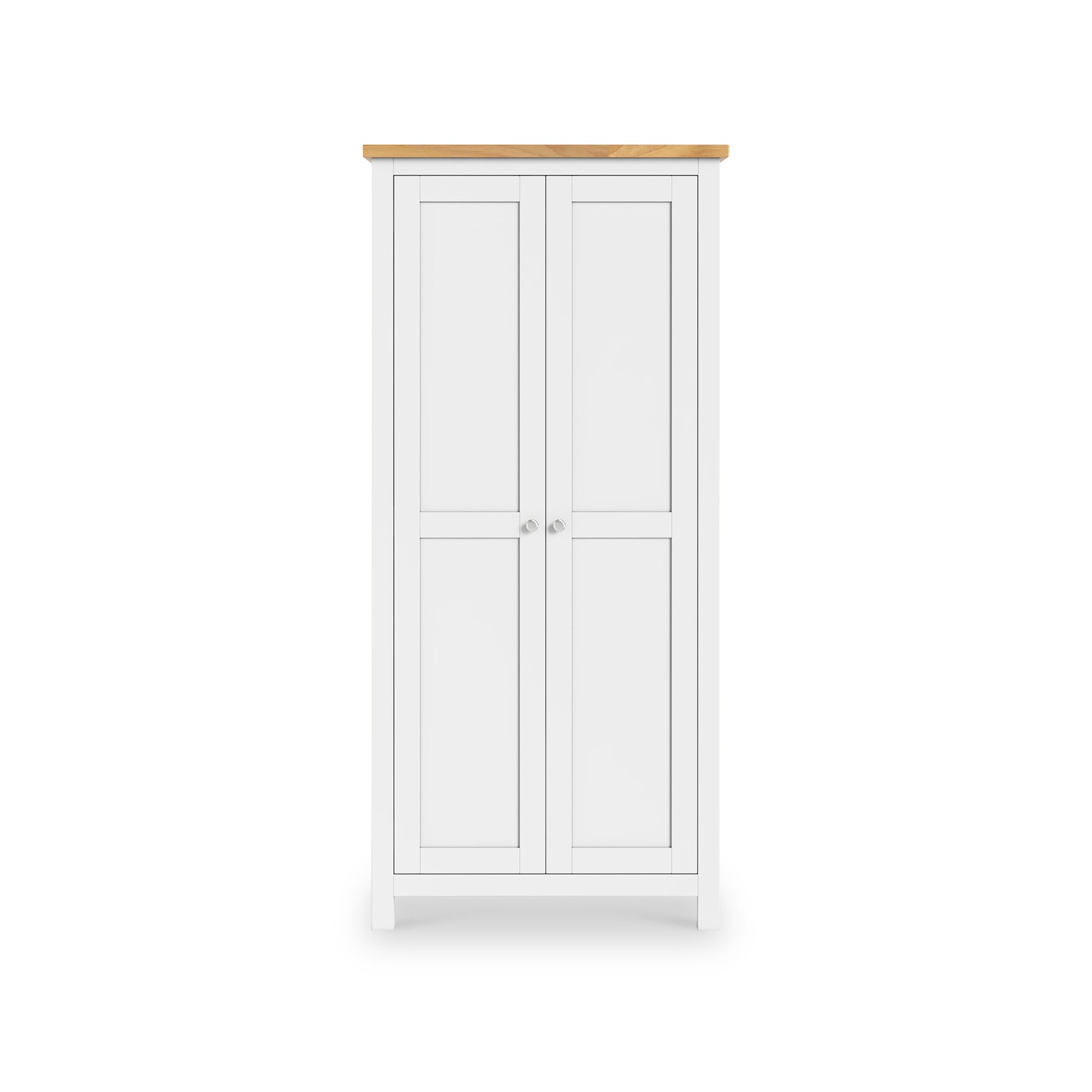 Farrow White Double Full Hanging Wardrobe from Roseland Furniture