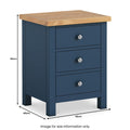 Farrow XL Bedside Table - Size guide