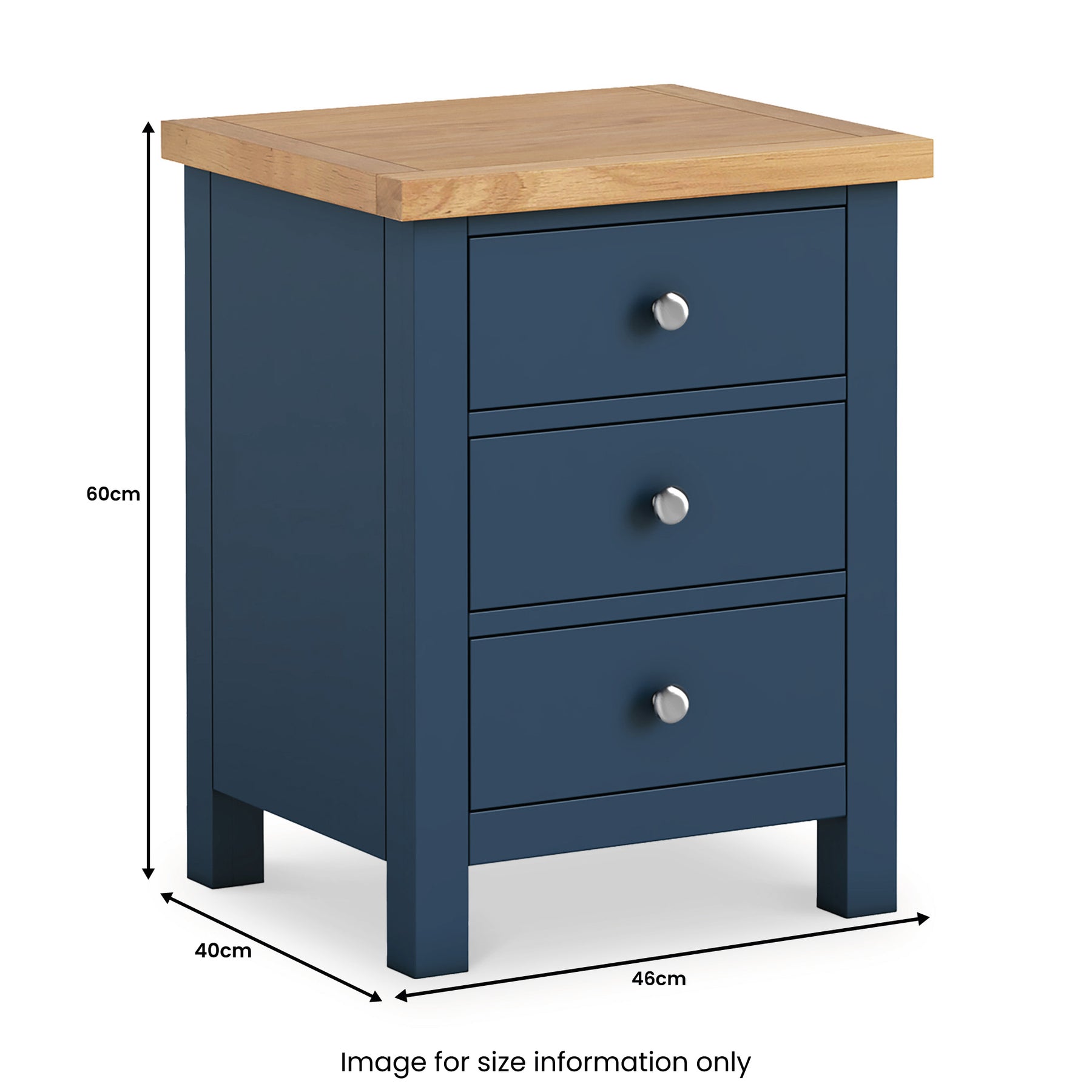 Farrow XL Bedside Table - Size guide
