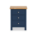 Farrow Navy XL Bedside Cabinet by Roseland Furniture - Front View
