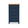 Farrow Navy Blue XL 5 Drawer Tallboy Chest