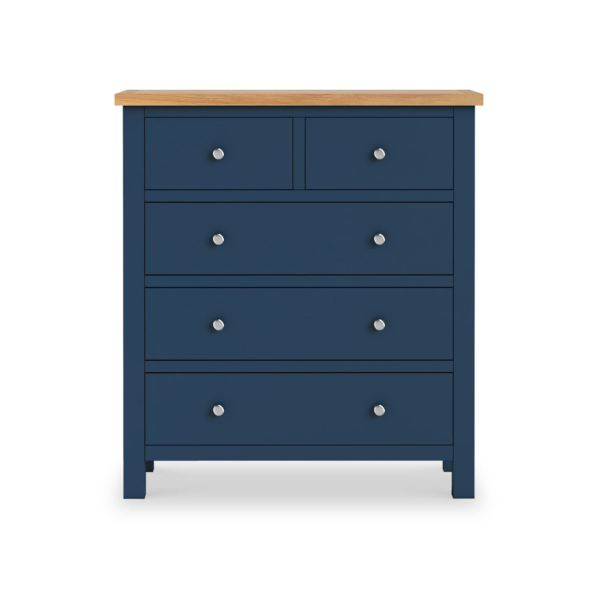 Farrow XL Navy Blue 2 Over 3 Chest Of Drawers from Roseland Furniture
