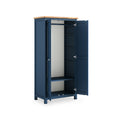 Farrow Navy Blue Double Full Hanging Wardrobe from Roseland Furniture