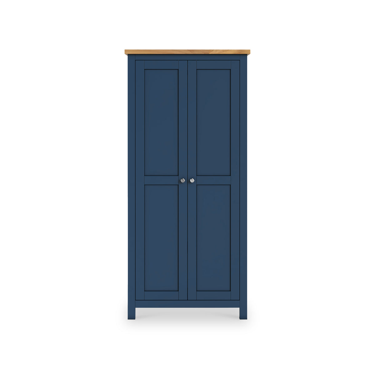 Farrow Navy Blue Double Full Hanging Wardrobe from Roseland Furniture