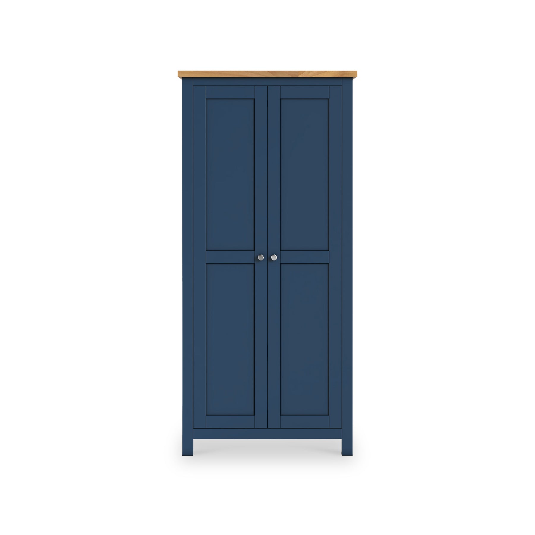 Farrow Navy Blue Double Full Hanging Wardrobe from Roseland Furniture
