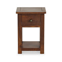 Duchy Acacia 1 Drawer Brown Bedside Cabinet from Roseland Furniture