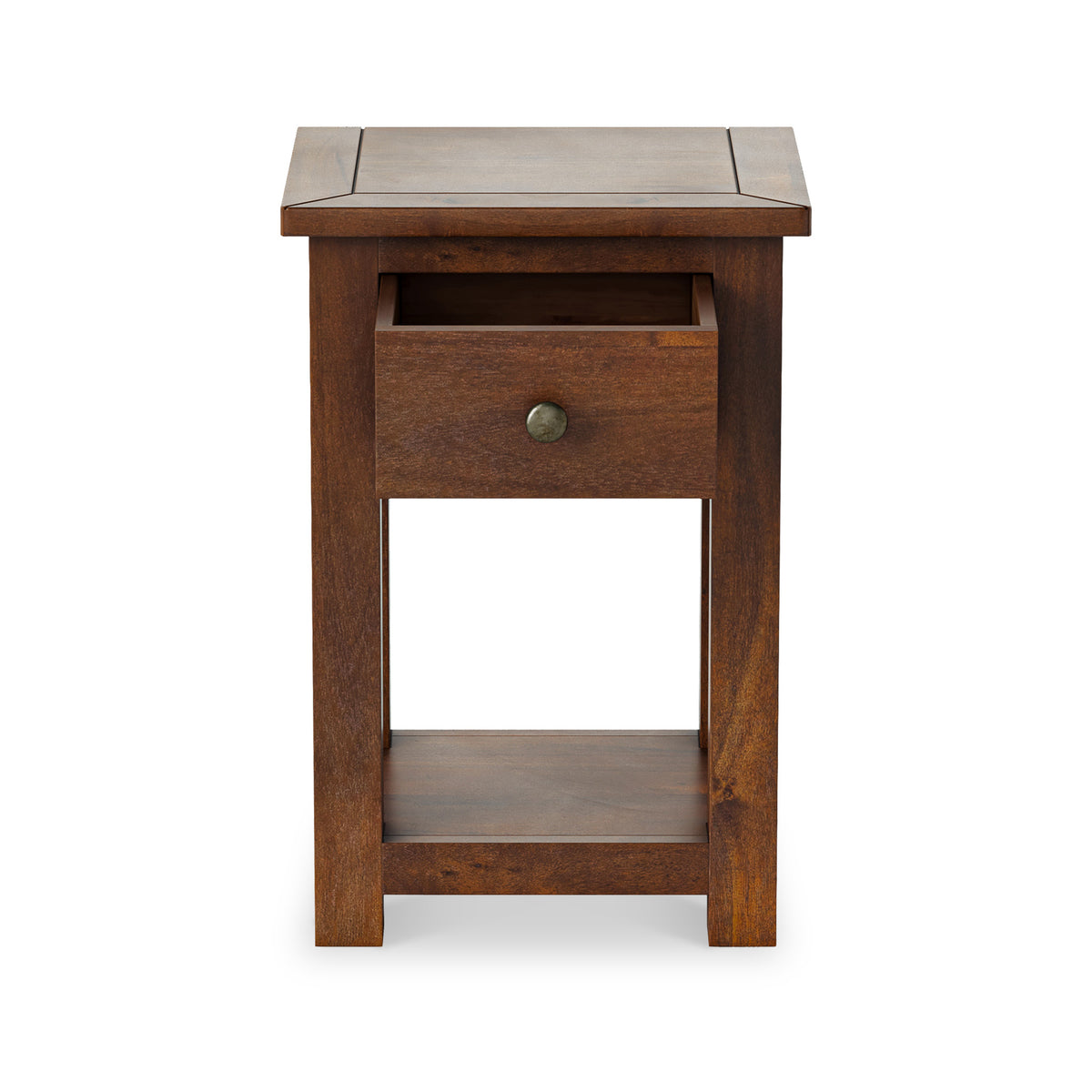 Duchy Acacia 1 Drawer Brown Nightstand