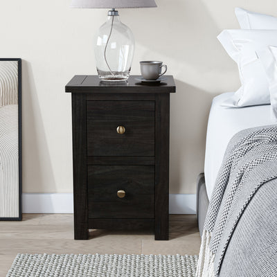 Duchy Acacia 2 Drawer Bedside Table