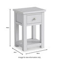 Duchy 1 Drawer Bedside Table from Roseland Furniture