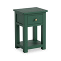Duchy Puck Green 1 Drawer Bedside Table from Roseland Furniture