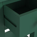 Duchy Puck Green 1 Drawer Bedside Table