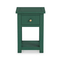 Duchy Puck Green 1 Drawer Bedside Cabinet