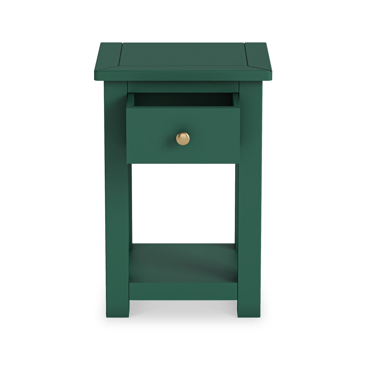 Duchy Puck Green 1 Drawer Bedside Table