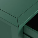 Duchy Puck Green 1 Drawer Bedside Table