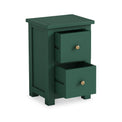 Duchy Puck Green 2 Drawer Nightstand