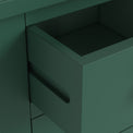 Duchy Puck Green 2 Drawer Bedside Table
