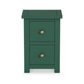 Duchy Puck Green 2 Drawer Bedside Cabinet