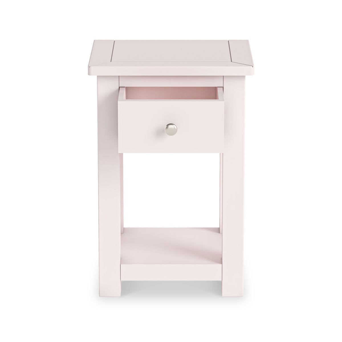 Duchy Dorchester Pink 1 Drawer Bedside Table