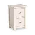 Duchy Linen Cream 2 Drawer Bedside Table for Roseland Furniture