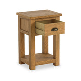 Duchy Waxed Oak 1 Drawer Bedside from Roseland Furniture