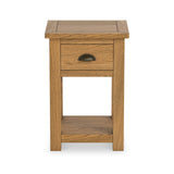 Duchy Waxed Oak 1 Drawer Bedside from Roseland Furniture