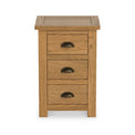 Duchy Waxed Oak 3 Drawer Bedside Cabinet