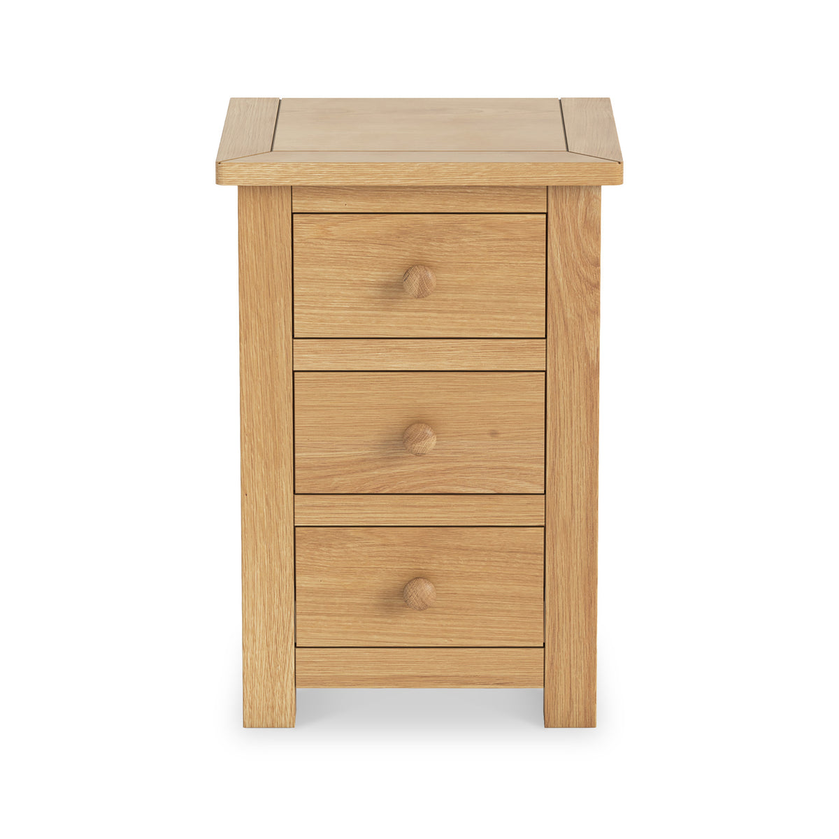 Duchy Oak 3 Drawer Bedside Cabinet