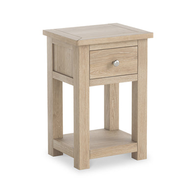 Duchy Washed Oak 1 Drawer Bedside Table