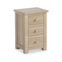 Duchy Washed Oak 3 Drawer Bedside Table from Roseland Furniture