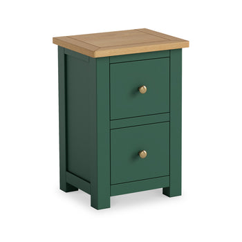 Duchy 2 Drawer Bedside Table with Oak Top