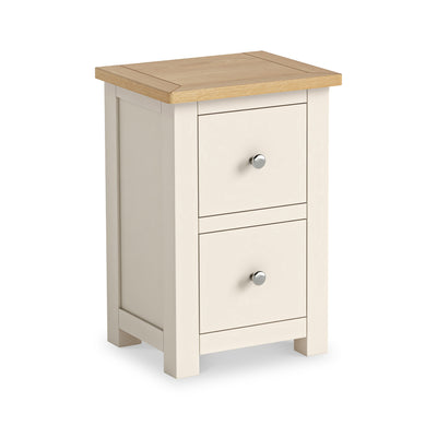 Duchy 2 Drawer Bedside Table with Oak Top