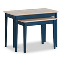 Penrose Naby Blue  Nest of 2 Tables from Roseland Furniture