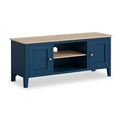 Penrose Navy 150cm TV Unit with wooden handles