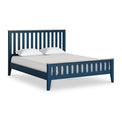 Penrose Navy Blue King Size Slatted Bed from Roseland Furniture