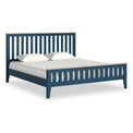 Penrose Navy Blue Super King Slatted Bed from Roseland Furniture