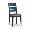 Penrose Navy Blue Ladder Back Dining Chair from Roseland Furniture