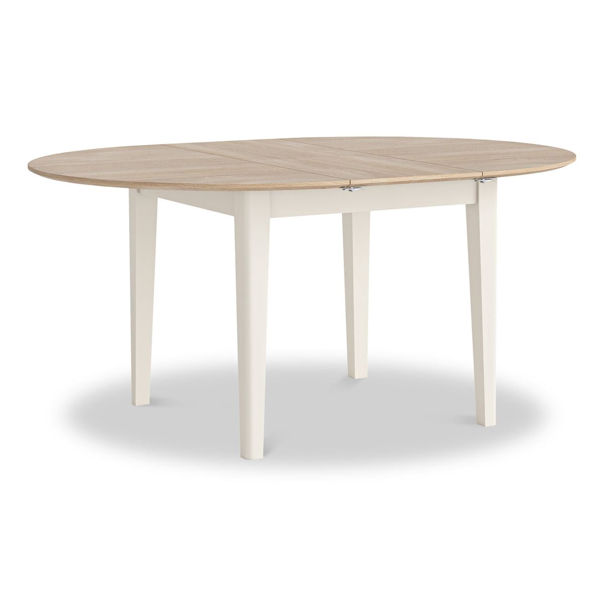 Penrose Coconut White  Extending Round Dining Table from Roseland Furniture