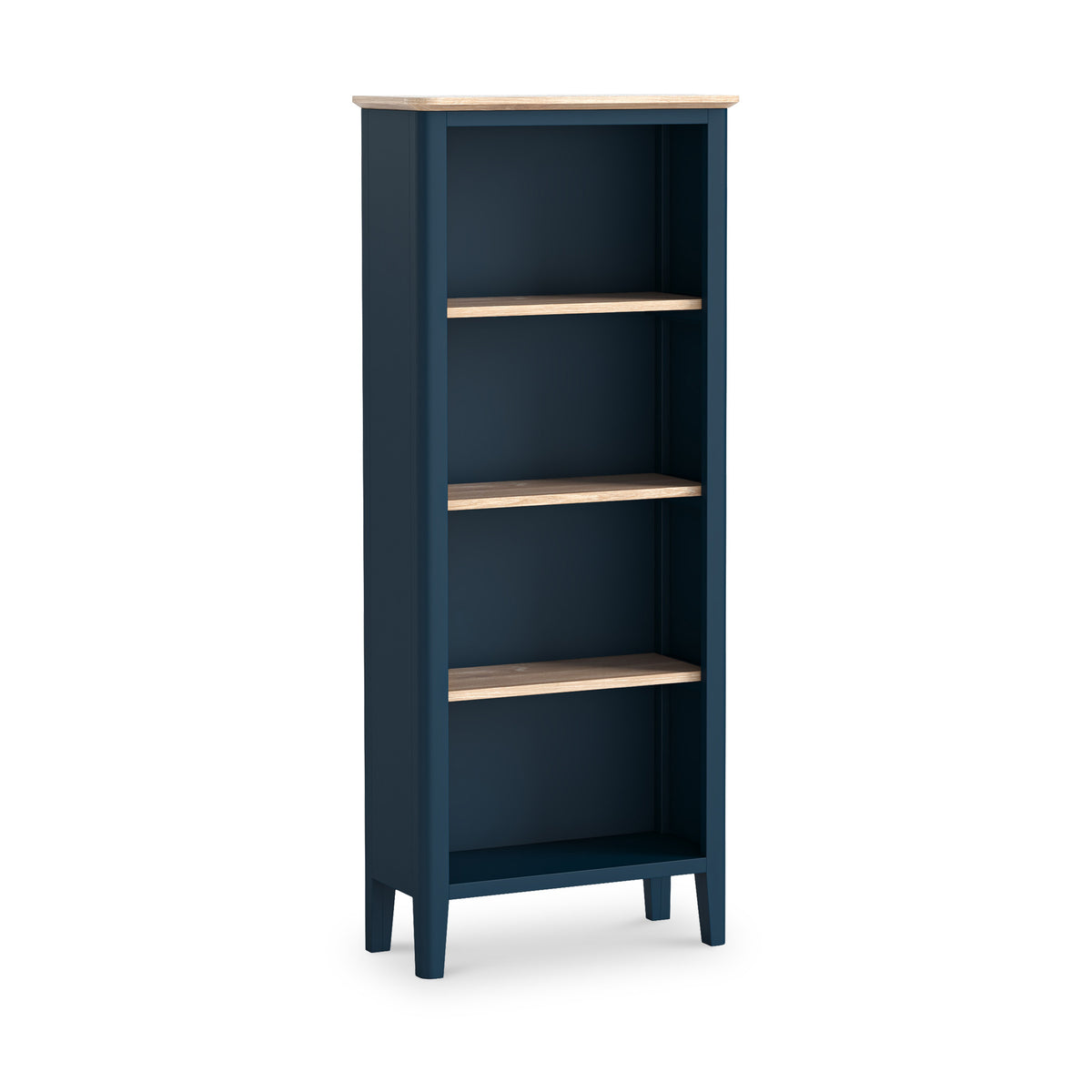 Penrose Navy Blue Slim Bookcase from Roseland Furniture